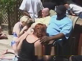 Another FUN Swingers Party in back yard!