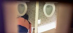 Females get filmed while urinating in the ladies room