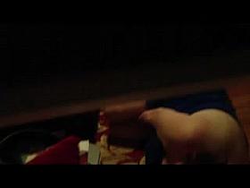 Found a woman wrapped in a towel through her window!