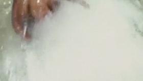 Nude blondes by the pool