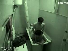 Fucking a tiny asian in bathroom