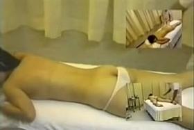 Adorable Japanese fingered in spy cam massage movie