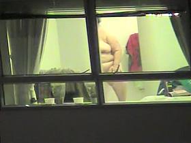 Sneaky view of my chubby neighbor