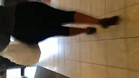 Super fat black ass in see thru leggings