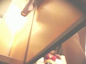 Voyeur hidden camera in the clothes shop shows sexy girls