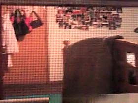 College Girl Filmed Through Window