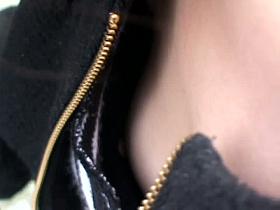 Free down blouse clip of sexy Asian girl