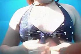 Amateur fems and their nude tits on dressing room camera