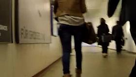 Candid - Blonde Babe In Tight Jeans