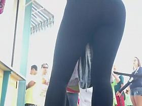 Some guy wanted to grope her ass