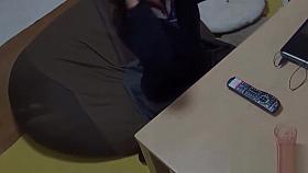 Bathing asian masturbates