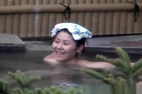 two ladies in the hot spring