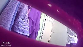 Nepalese girl showering