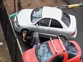 Parking lot hookup with a horny couple
