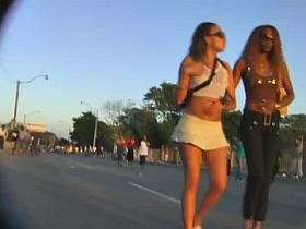 Amazing amateur blonde teen upskirt vid