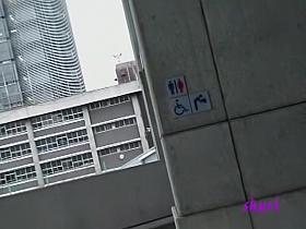 Cute Japanese princess gets fingered and tied up to some bike chain