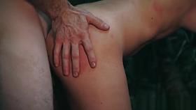 Bondage teen hardfucked outdoors