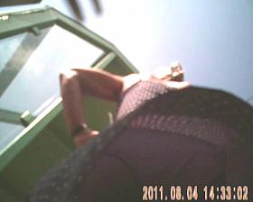 51.Upskirt2011 - Dotted dress and tight panties