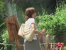 Not wearing underwear was a great prize for a skirt shark