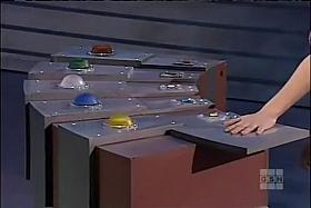 Great body bikini babe on a game show