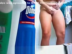 Fat shaved pussy spied