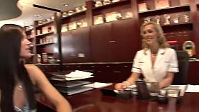 Blonde And Brunette Women Eat Each Other Out In 3some