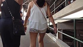 Sexy girl walking