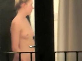 Neighbor teen spied through the window