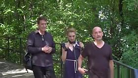 Czech slave anal fucked in public bar