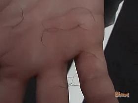 Teary little Japanese bitch getting caught in some great sharking web