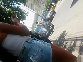 Long hair chick with nice ass