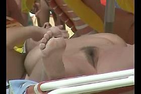 Amazing amateur pussies of nudist beach girls