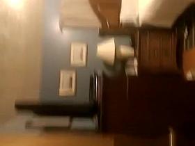 Chubby big tits wife secretly filmed by her man