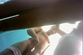 Couple fucking in the beach cabin