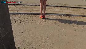 Very thrilling spy upskirt movie