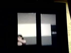 woman spied topless through window
