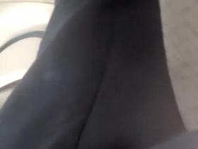 Hot milf filmed while cleaning her car