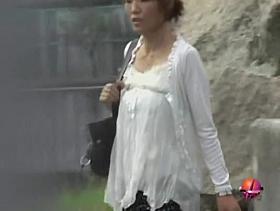 Great boob sharking experience of some perky amorous cutie