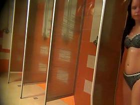 Hot women in public showers