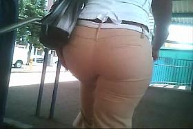 Tan Pants Booty Ass Butt
