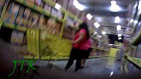 Thick Chubby Latina in Gray Tights