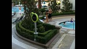 Big beautiful booty at Vegas pool