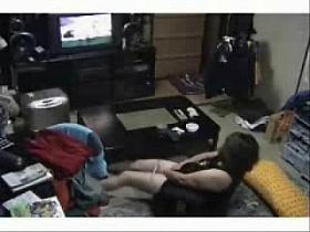 My mum home alone watching a porno and masturbating