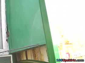 Tasty wazoo in blond up petticoat movie scene