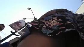 Great ass under dark dress