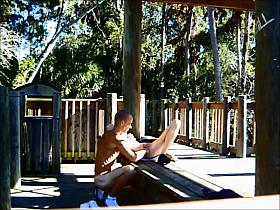 WILD PUBLIC SEX IN THE PARK OUTDOORS FLASHING NAKED CFNM