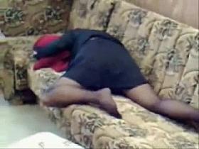 milf home alone masturbating on couch