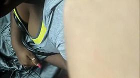 Fine tits of a big black woman