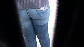 huge ass in jeans