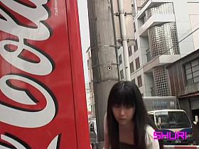 Street sharking event with some really tantalizing oriental young gal